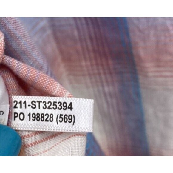 Tommy Bahama Shirt Men’s Size L 100% Linen Spring Plaid Pastel Long Sleeves - Picture 9 of 14